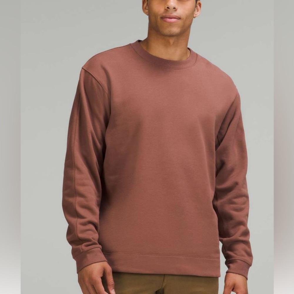 Lululemon French Terry Long Sleeve Crew Smoky Topaz Men’s Medium